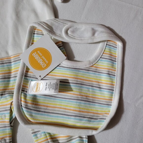 Gymboree Newborn Essentials  NWT 3-6 month One-piece Romper & Bib Set. My First - Picture 5 of 5